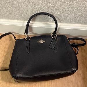 coach navy blue handbag/ crossbody bag